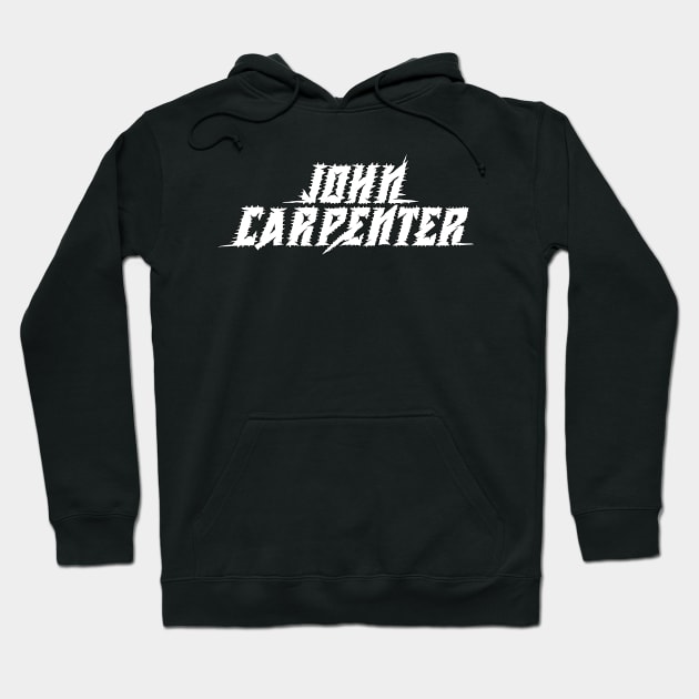 John Carpenter Metal Font Hoodie by Metal Detectors